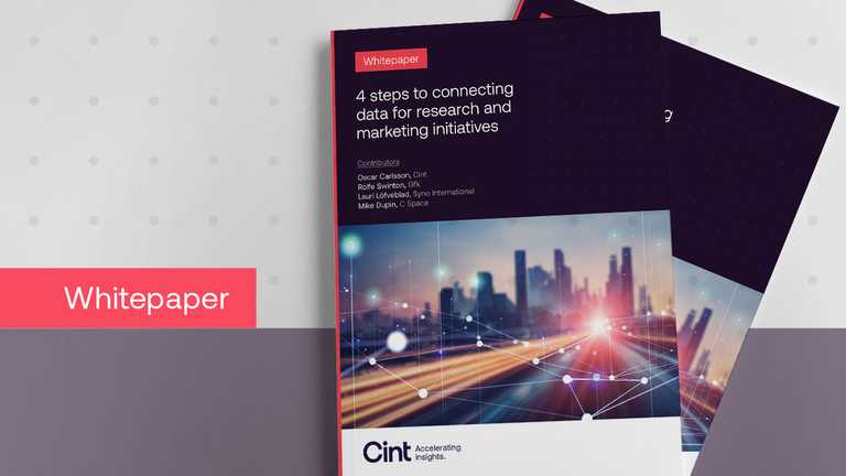 White paper: 4 steps to connecting data for research and marketing initiatives